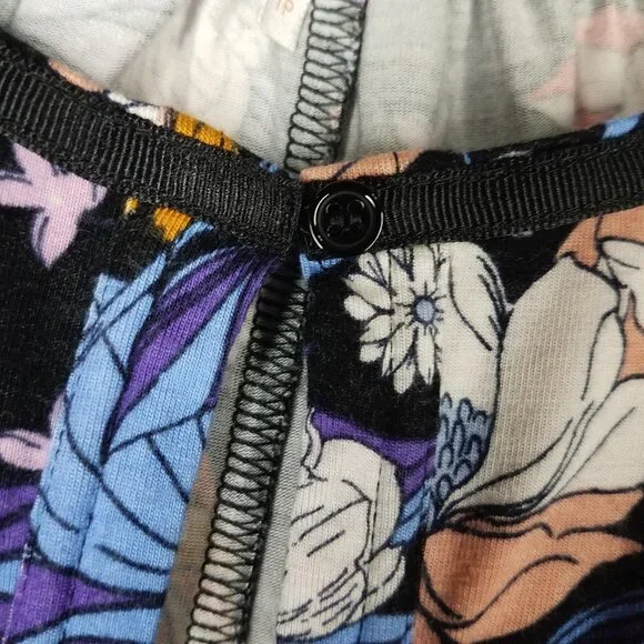 Free People Crop Blouse Women's XS Floral Boho Festival Oversized Resort Vacay - Picture 4 of 11